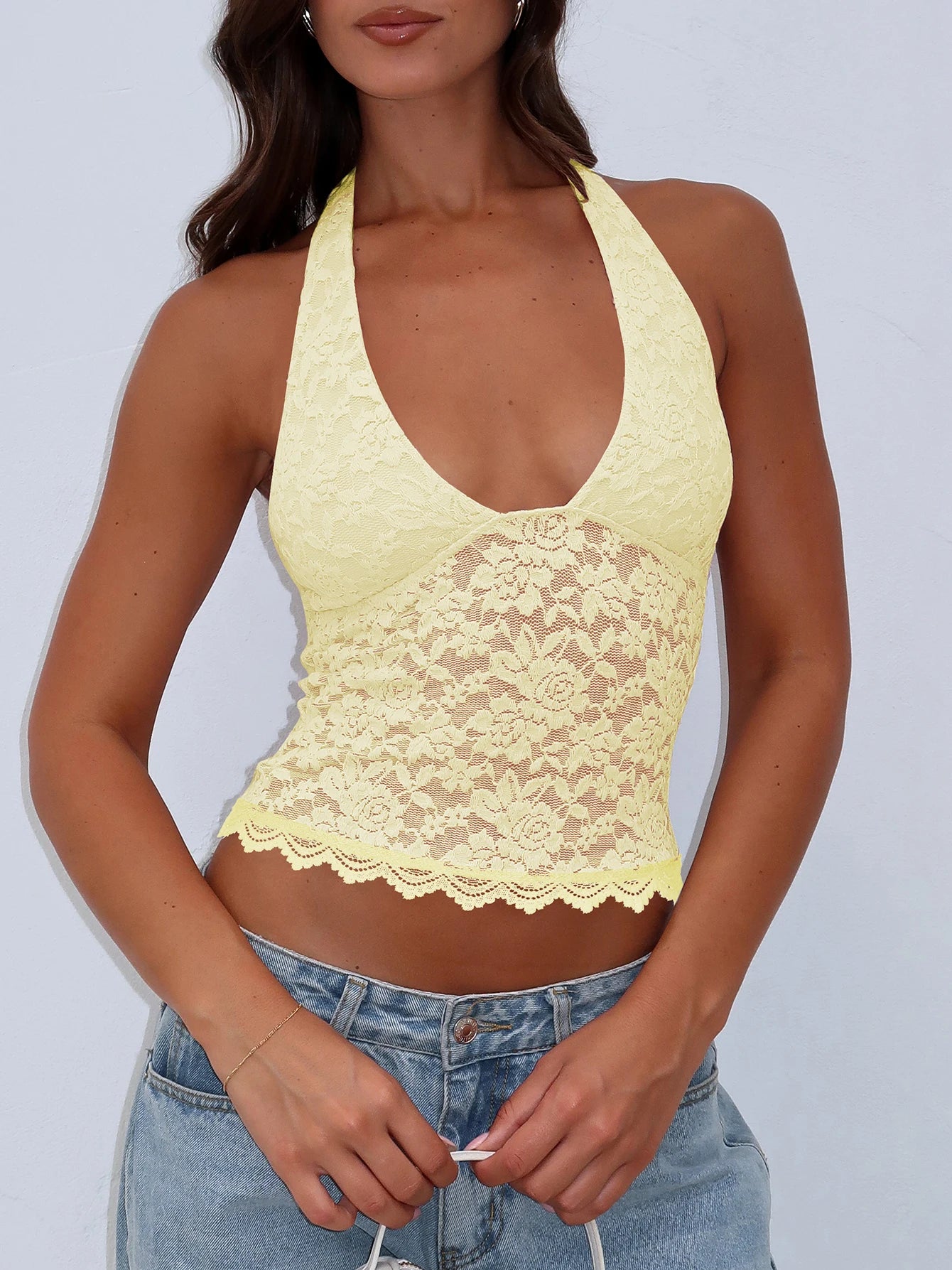 Lace Halter Cami