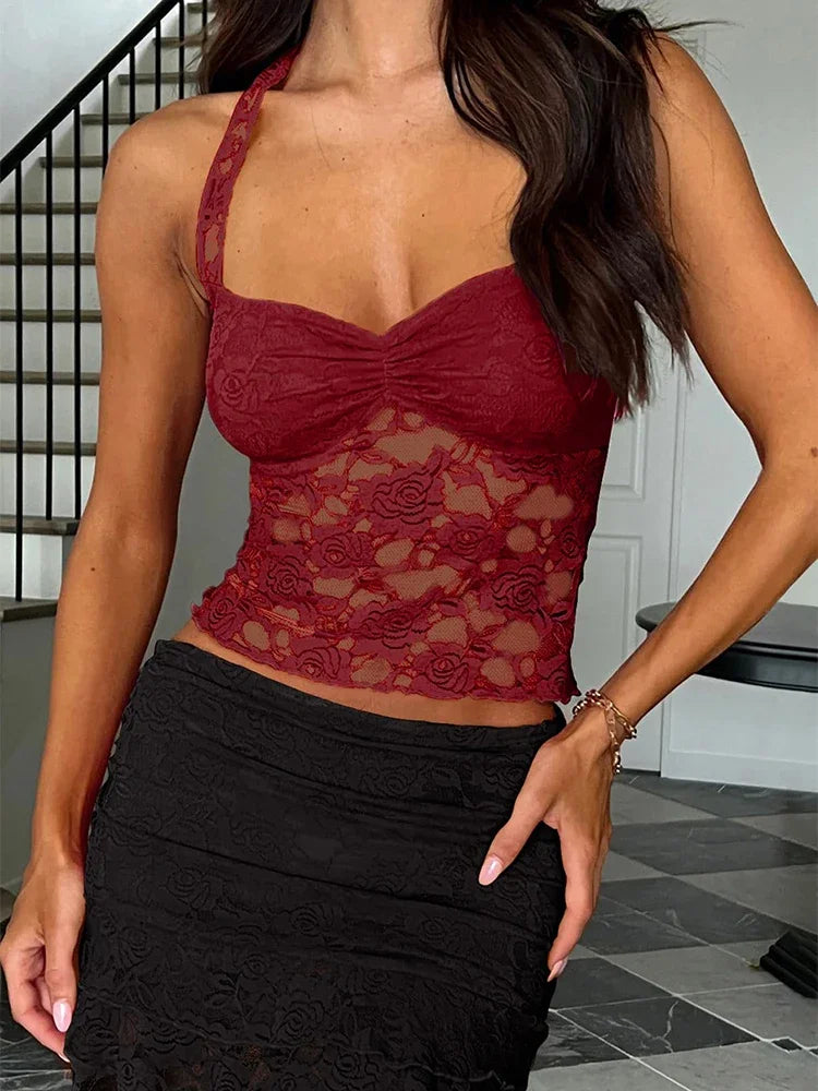 Lace Bustier Top