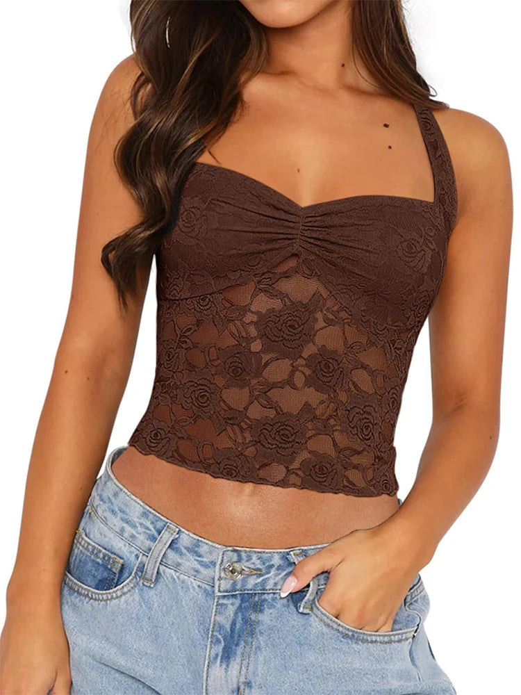 Lace Bustier Top