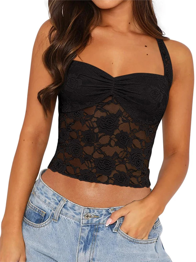 Lace Bustier Top