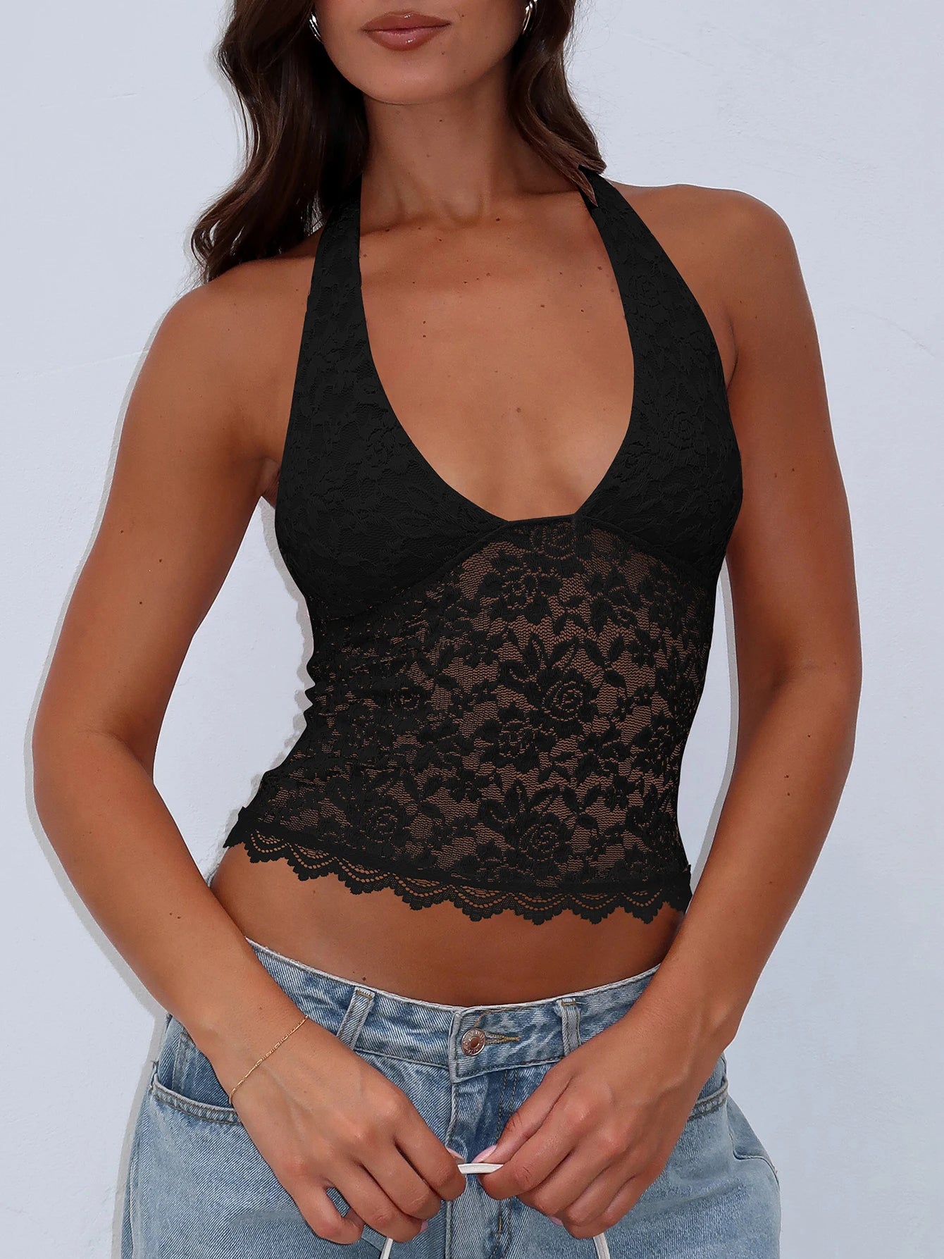 Lace Halter Cami