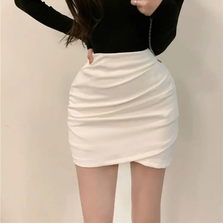 Layered Mesh Bodycon Skirt