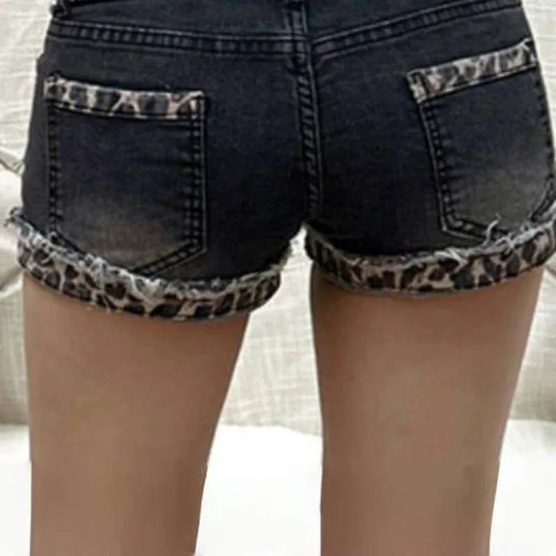 Leopard Trim Shorts