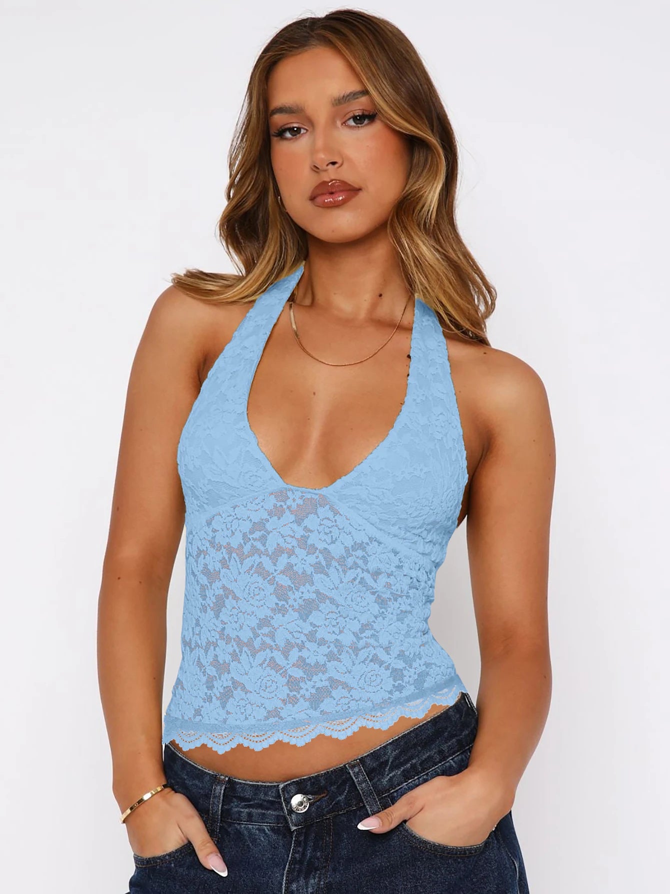 Lace Halter Cami