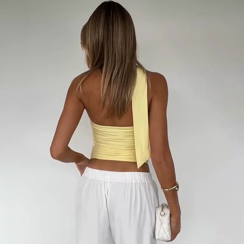 Wrap Neck Tube Top