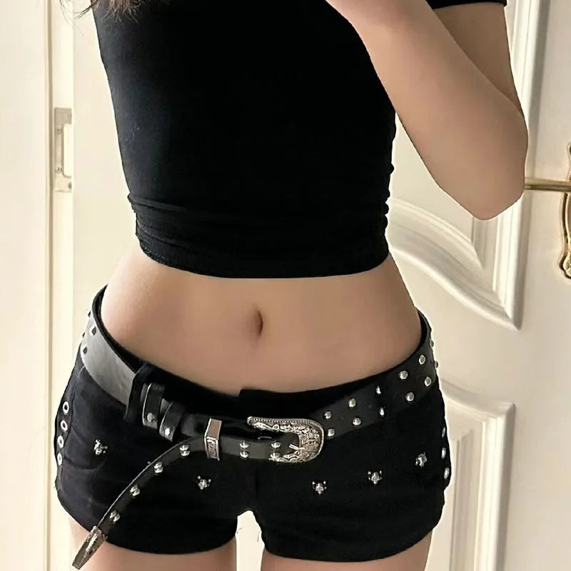 Rogue Studded Mini Shorts